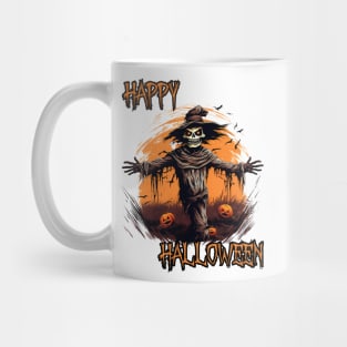 Spooky Scarecrow Happy Halloween Mug